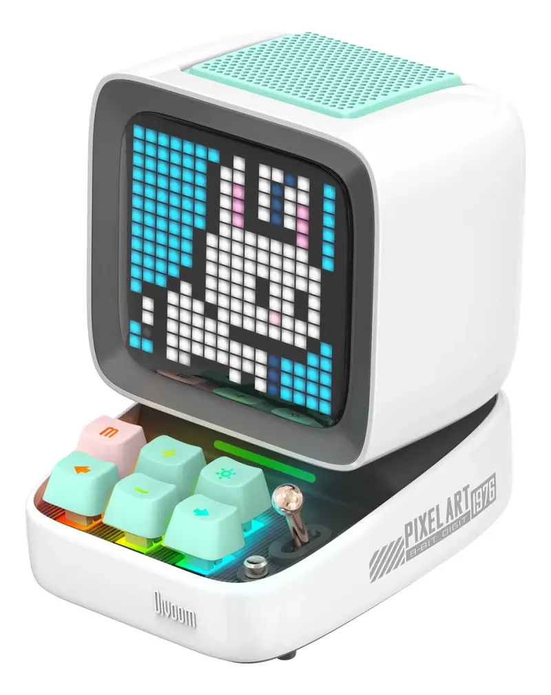 Divoom DitooPro Bocina Pixel Art Multifuncional diseño retro Color Blanco