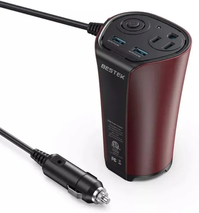 BESTEK Inversor de corriente para auto MRI1511NU 150W