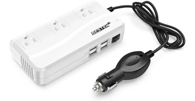 BESTEK Inversor de corriente MRI2011GU De 200w De Cc 12 V A 110 V