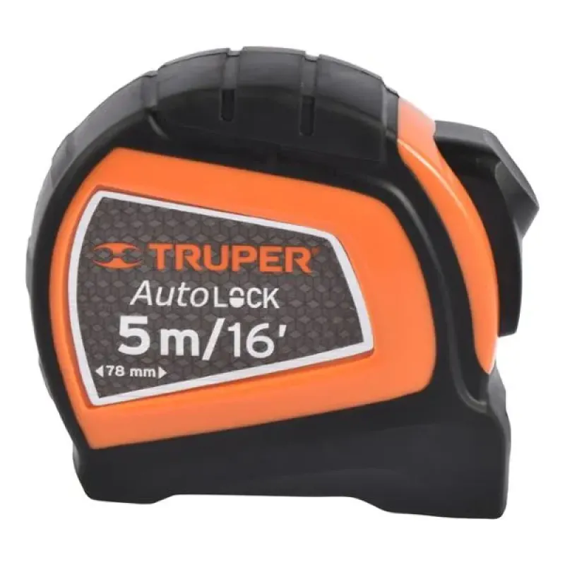 Truper Flexómetro con autolock 5 Metros