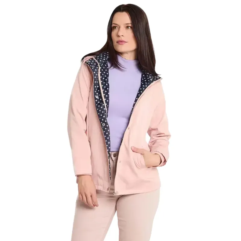 Gabardina con capucha para mujer