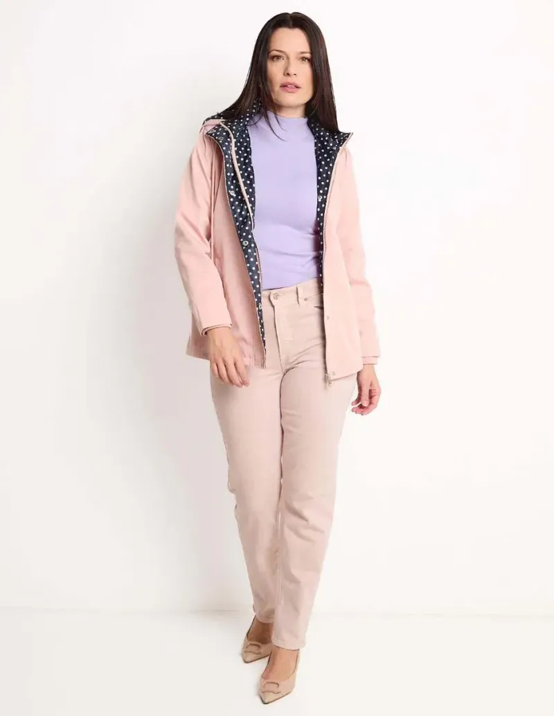 Gabardina con capucha para mujer