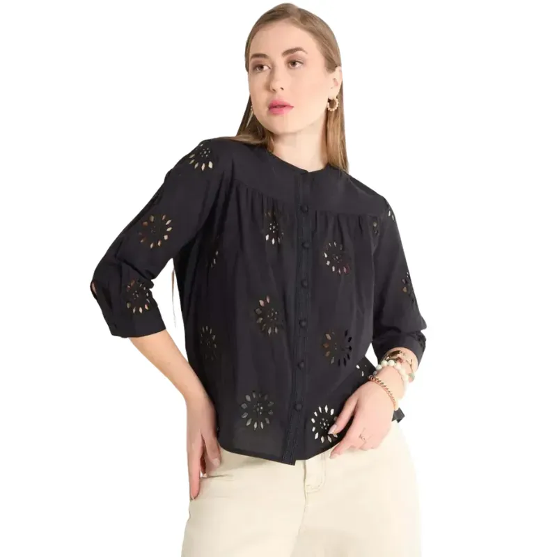 Blusa manga 3/4 para mujer - Tallas XS