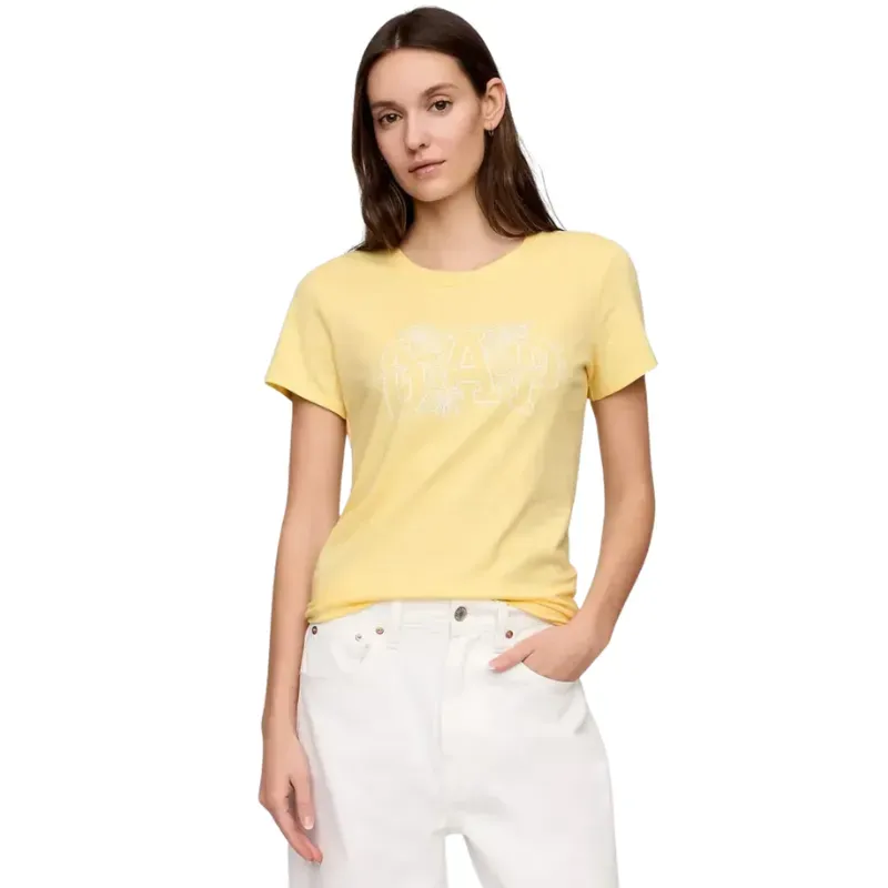 Playera manga corta cuello redondo para mujer - Tallas S