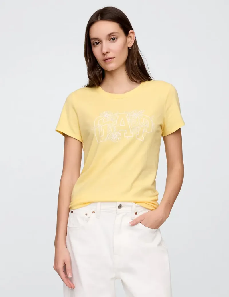 Playera manga corta cuello redondo para mujer - Tallas S
