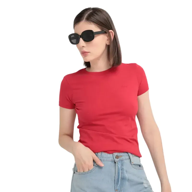 Playera manga corta cuello redondo para mujer - Tallas XS