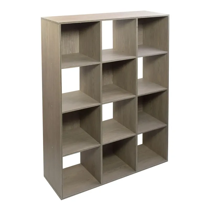 ORGANIZADOR APILABLE DE 12 CUBOS GRIS