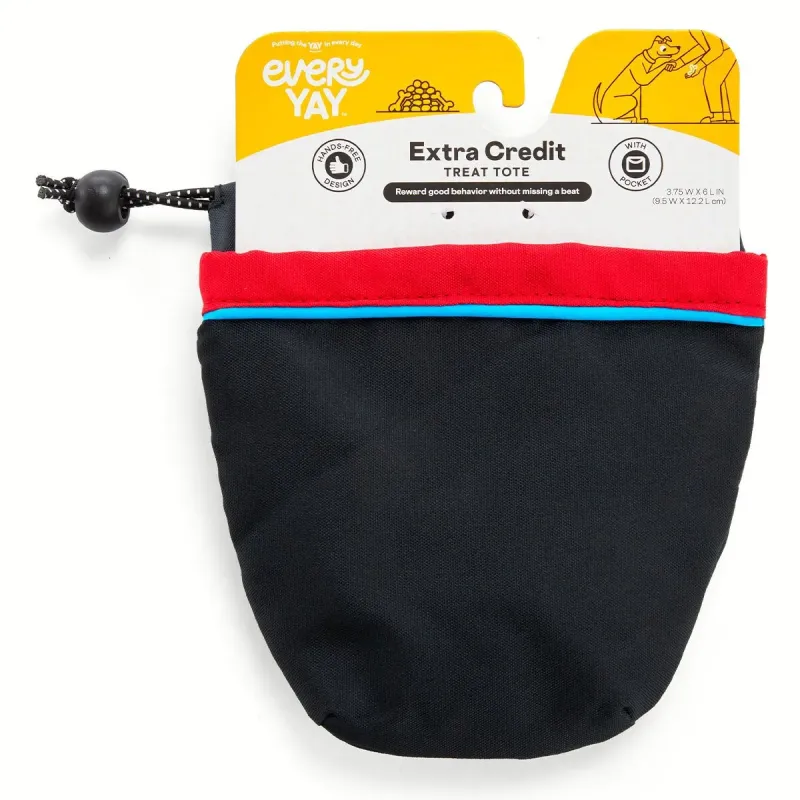 EveryYay Bolsa de Lona para Premios para Mascotas, Negro