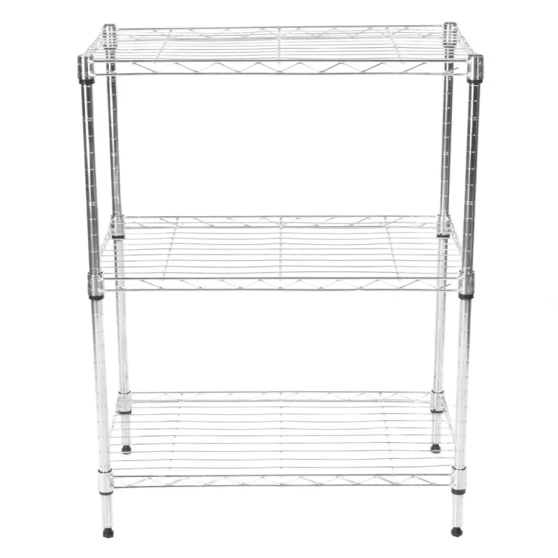 ESTANTE DE 3 REPISAS METAL 77.4 X 60.1 X 34.7 PLATA