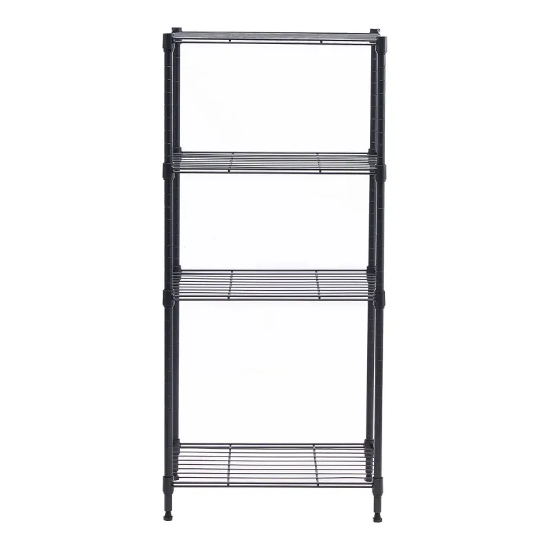 ESTANTE 4 NIVELES DE ACERO 98 X 44.2 X 29.2 CM NEGRO