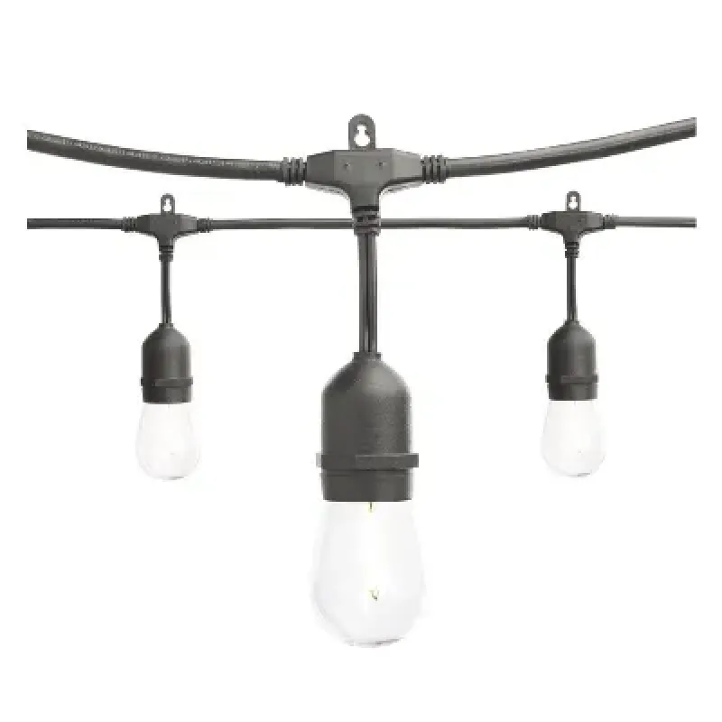SERIE DE LUCES FILAMENTO LED BRILLANTE 12 LUCES AMARILLAS CÁLIDAS