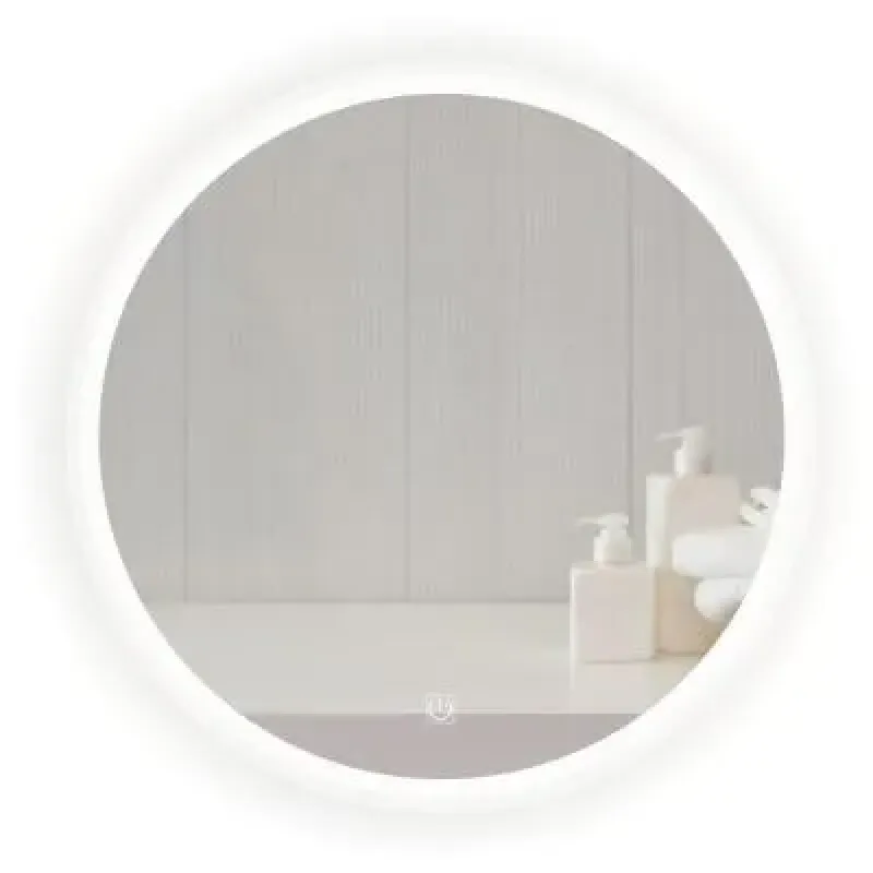 ESPEJO CON DISEÑO CIRCULAR LUZ LED TOUCH DE 50CM