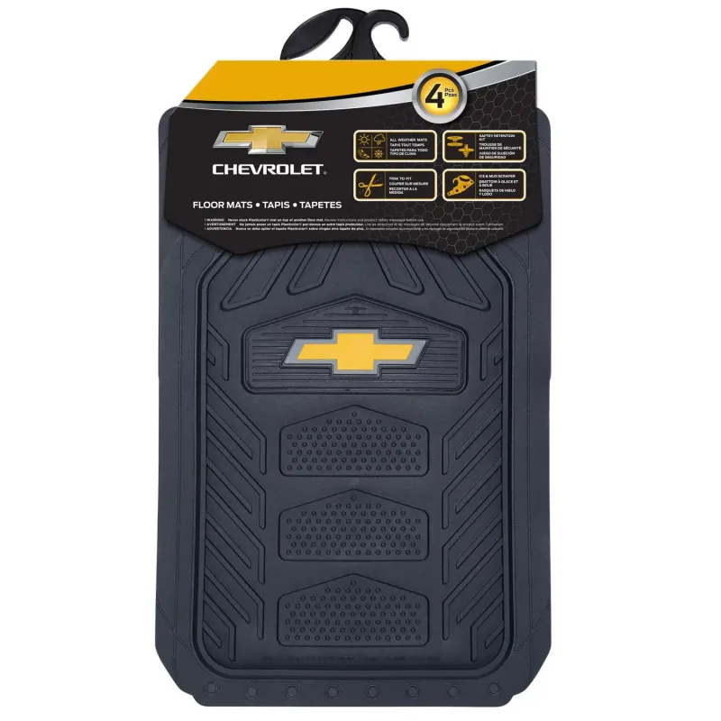 Juego de Tapetes Plasticolor Chevrolet WeatherPro con 4 Piezas