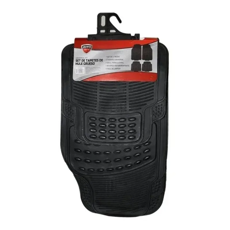 Set de tapetes Auto Drive hule grueso 4 pzas