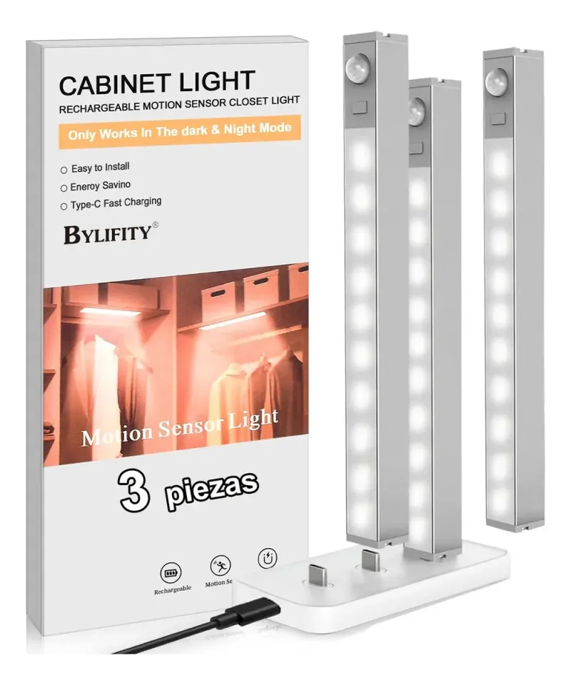 Lámpara LED Recargable para Closets o Luz de emergencia recargable