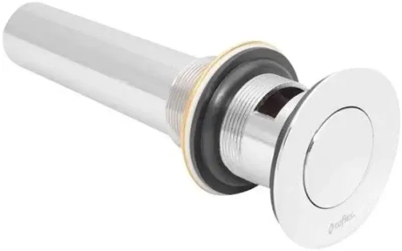 CONTRA PARA LAVABO CON REBOSADERO LATÓN 18.5 CM PLATA