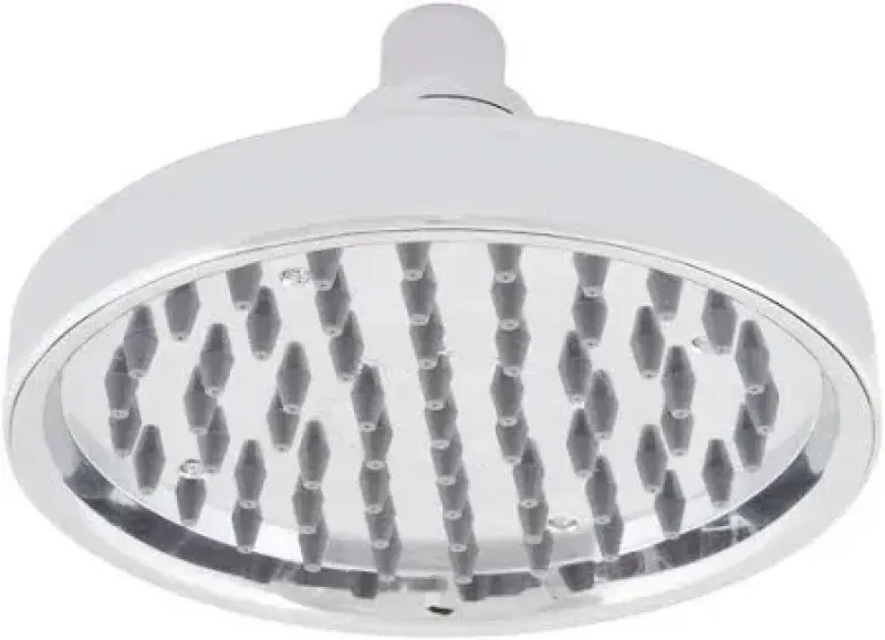 CABEZAL DE REGADERA REDONDO 1 FUNCIÓN DE LLUVIA 15.2 CM ACERO