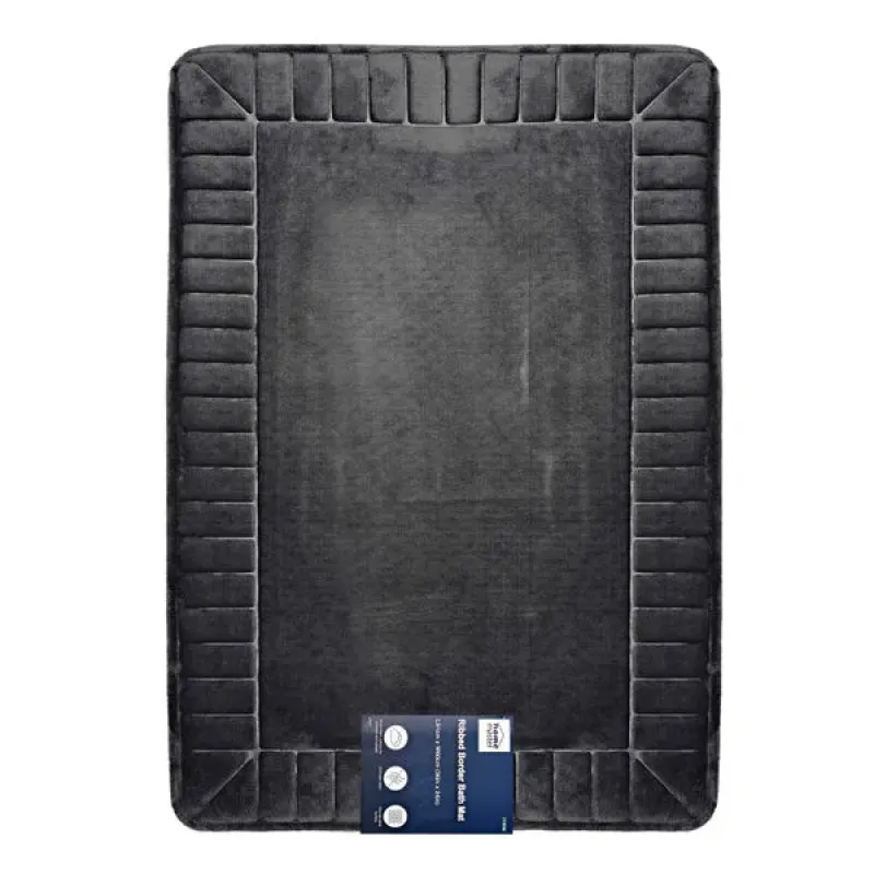 TAPETE PARA BAÑO 91 X 60 CM GRIS OSCURO