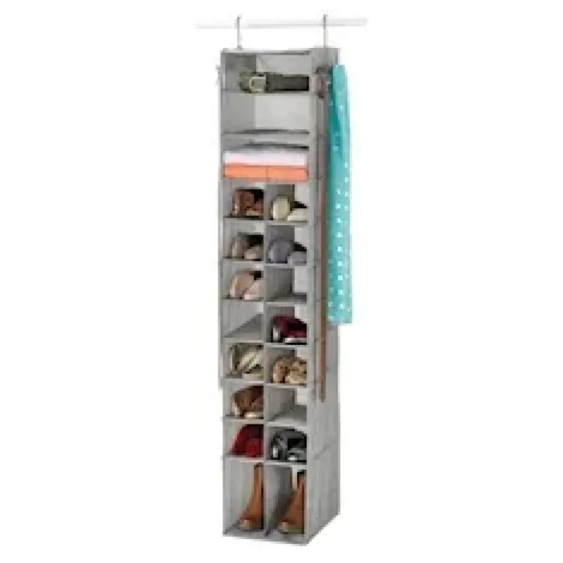 ORGANIZADOR PARA CLÓSET GRIS 27.3 X 134 CM