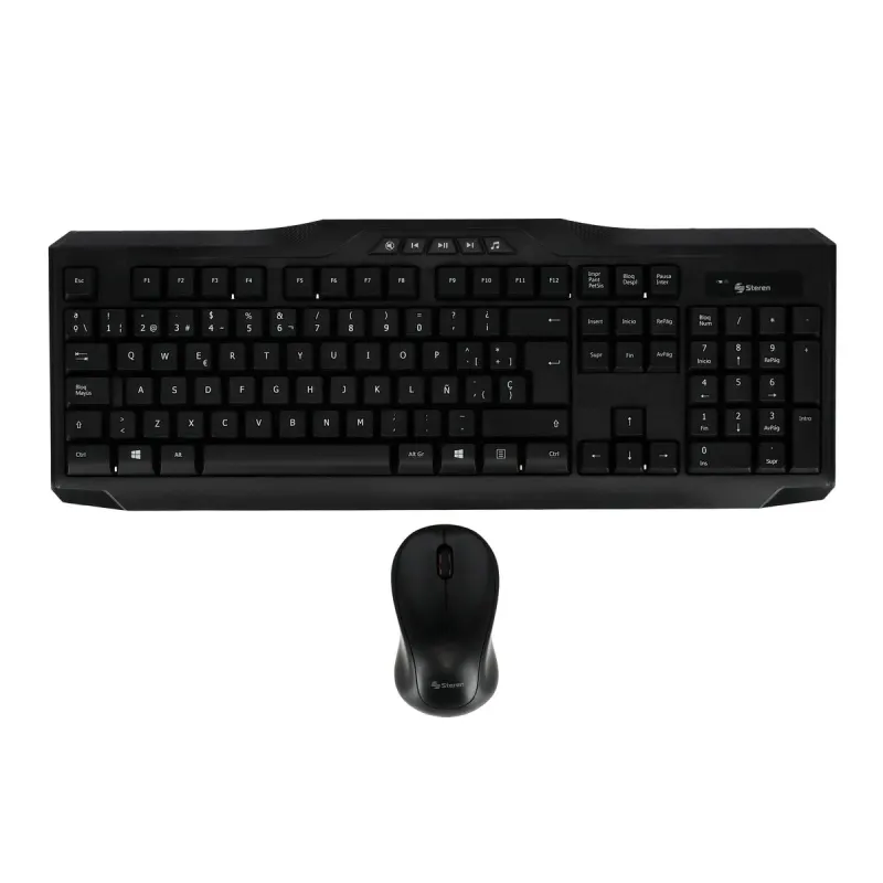 TECLADO Y MOUSE INALÁMBRICOS CON BATERÍAS STEREN