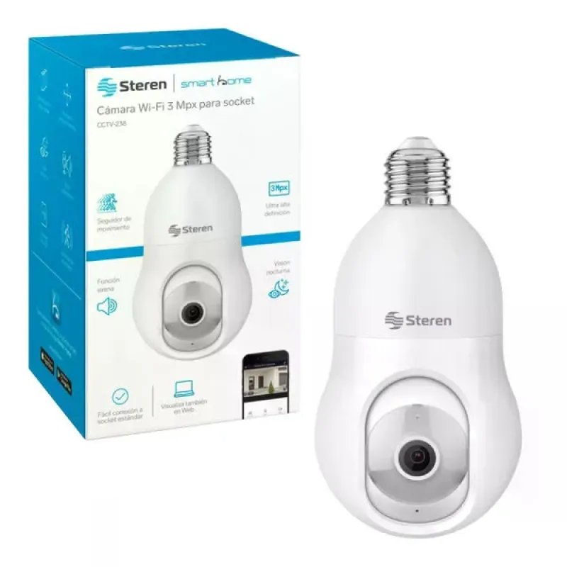 CAMARA WIFI ROBOTIZADA 3MPX PARA SOQUET