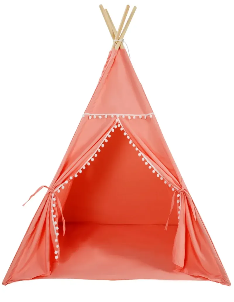 Teepee multiuso Ellie de poliéster color melon