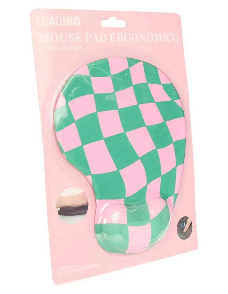 Mouse pad con apoyo para muñeca con antideslizante