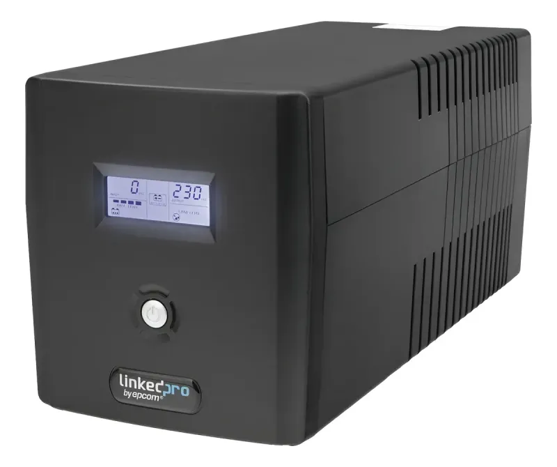 Regulador UPS 1200VA/720W Pantalla LCD / Linea Interactiva 120Vca / 6 tomas 5-15R (4 Respaldadas) / Regulación de Voltaje / ProtecciÃ³n RJ45