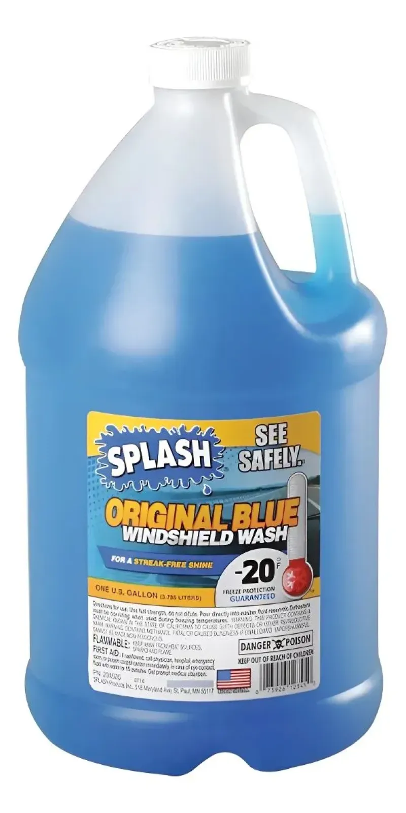 Limpiaparabrisas Líquido. Caja con 6 galones, 
Punto de Congelamiento (F) -20.