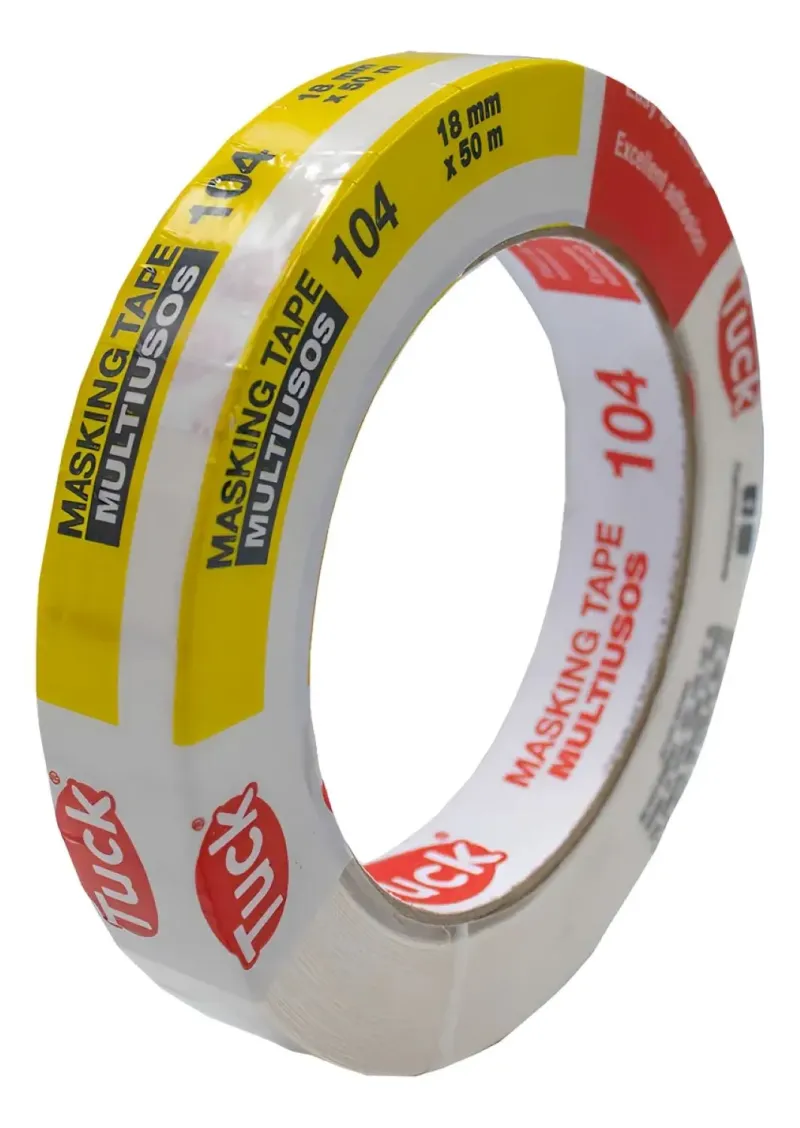 6 Cintas Masking Tape. Uso General 18mm X 50m