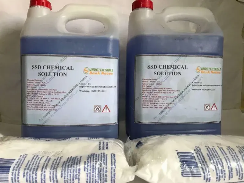 Ssd Solución química para limpiar todo tipo de billetes