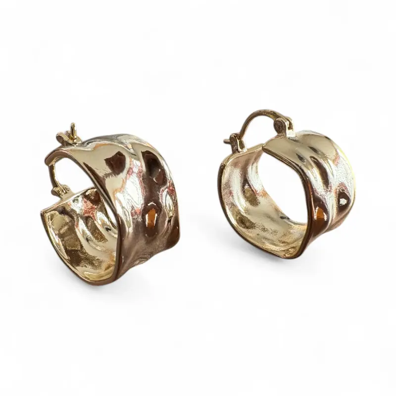 Aretes circulares dorados