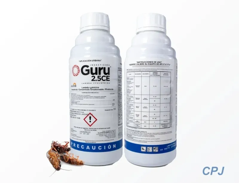 Insecticida para fumigacion de moscos y otros Guru 2.5ce Lambda Cyalotrina 1LT 