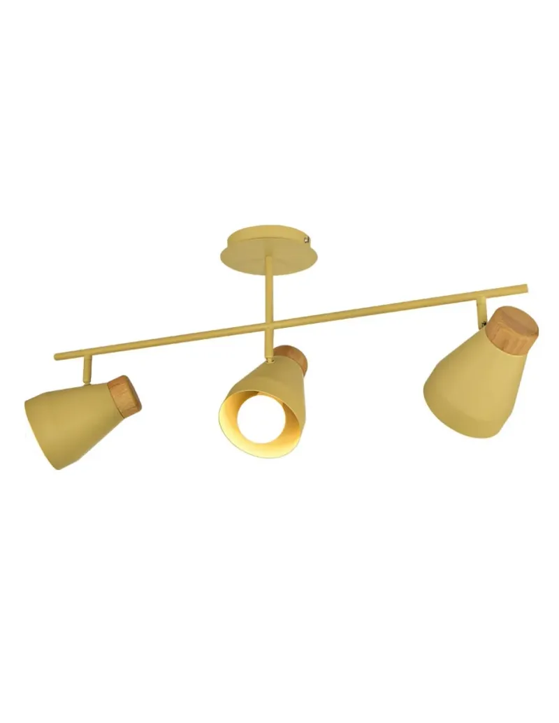 Lámpara de techo amarilla