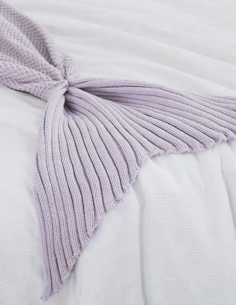 Frazada de tejido punto Sirena para niña