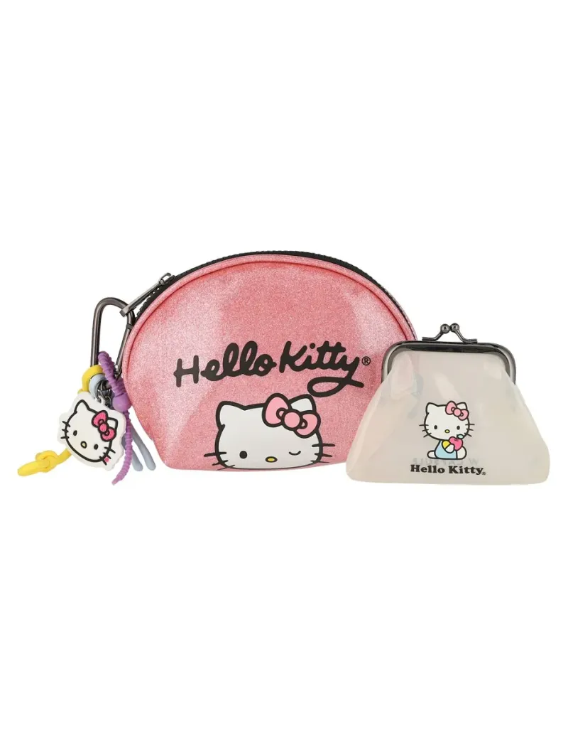 Set cosmetiquera para maquillaje Hello Kitty 3 piezas para mujer