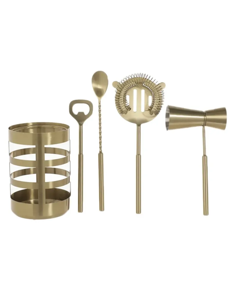 Set bar Mykonos de acero inoxidable