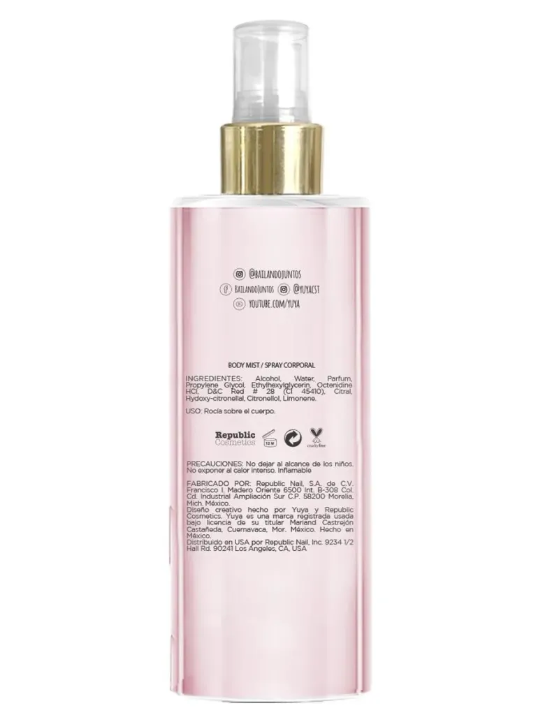 Body mist Yuya para mujer