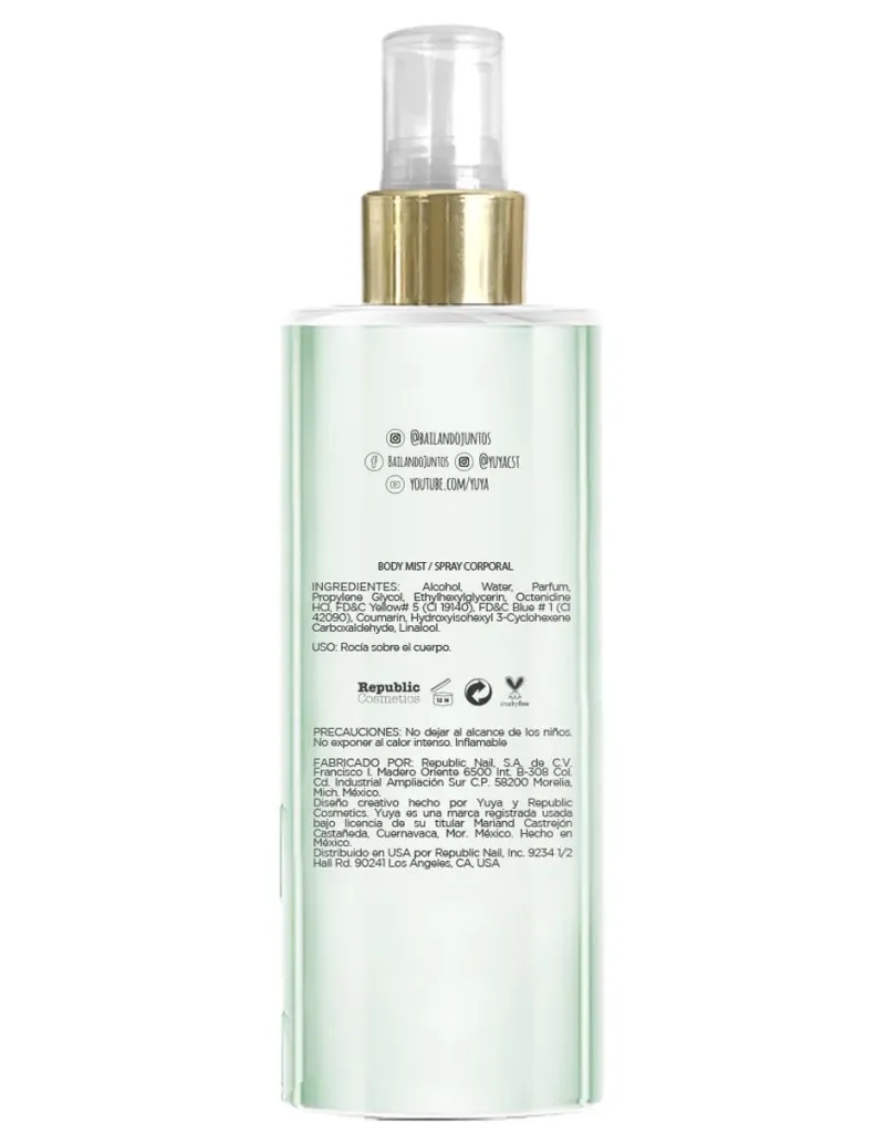 Body mist Yuya para mujer