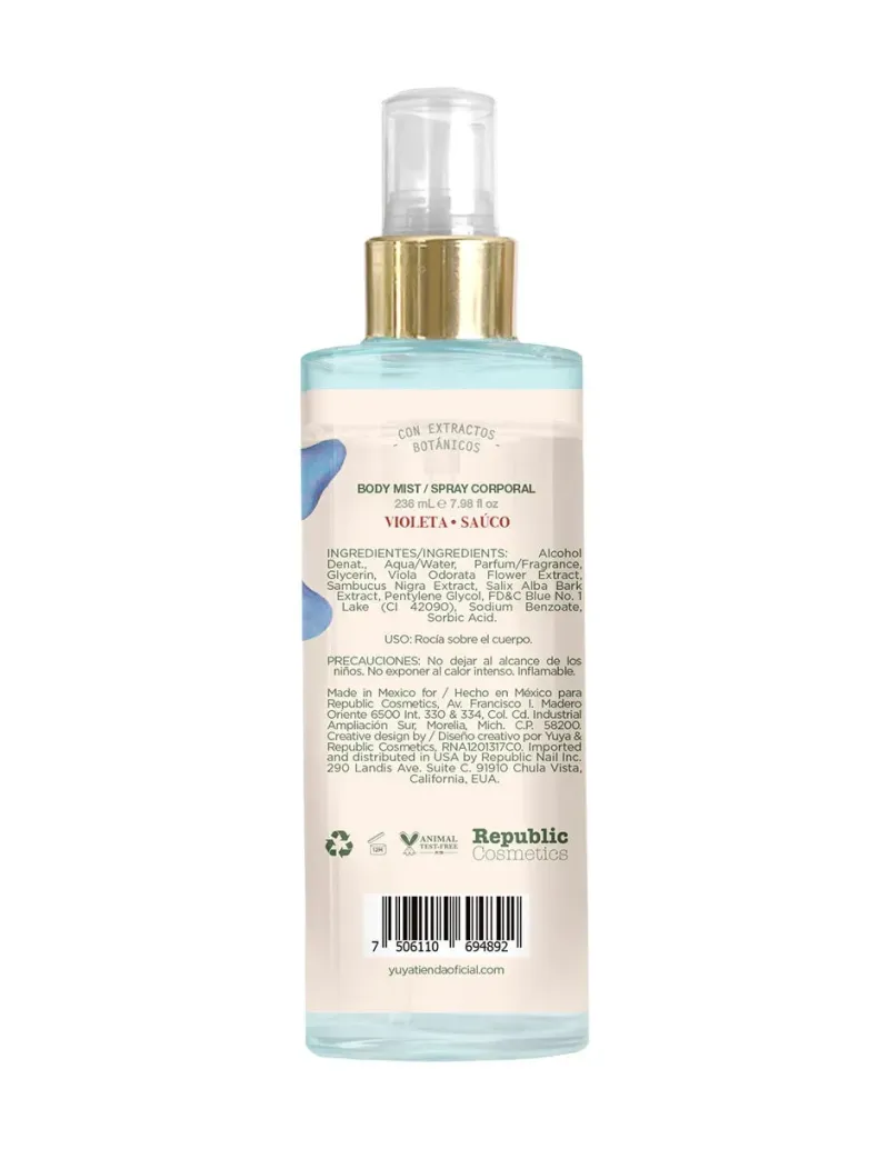 Body mist Violeta y Sauco