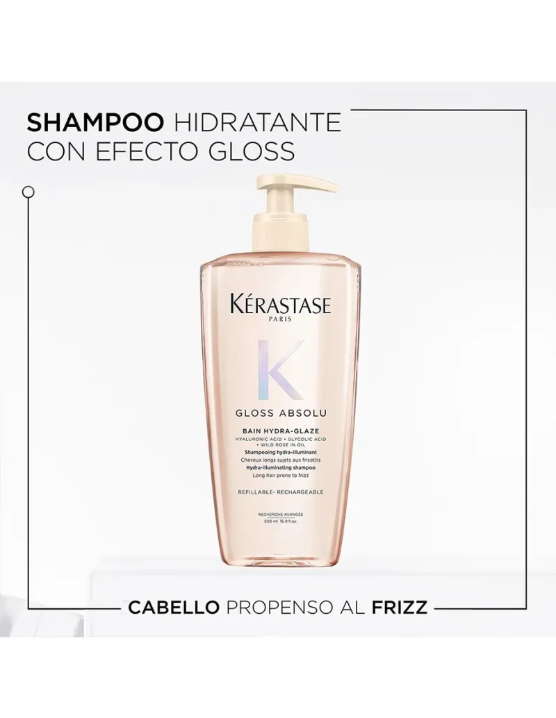 Shampoo para cabello seco Bain Hydra-Glaze Kérastase Gloss Absolu 250 ml